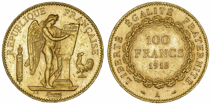 FRANCE
IIIe République (1870-1940). 100 francs Génie 1913, A, Paris.
G.1137a -...