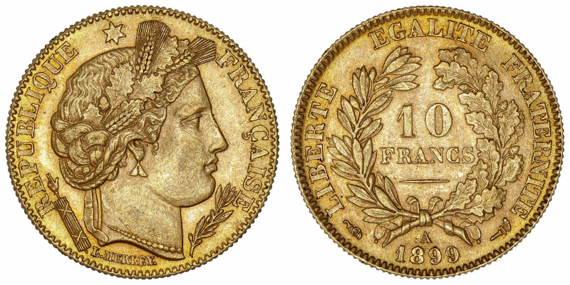 FRANCE
IIIe République (1870-1940). 10 francs Cérès 1899, A, Paris.
G.1016 - F...