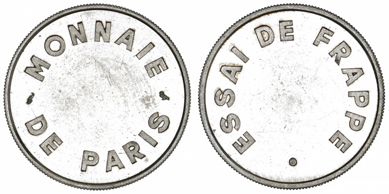 FRANCE
Ve République (1958 à nos jours). Essai de frappe de 2 francs Semeuse ar...