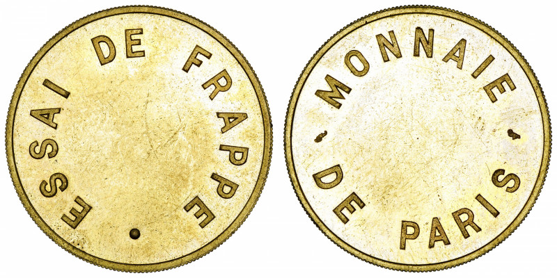 FRANCE
Ve République (1958 à nos jours). Essai de frappe de 5 francs Semeuse ND...