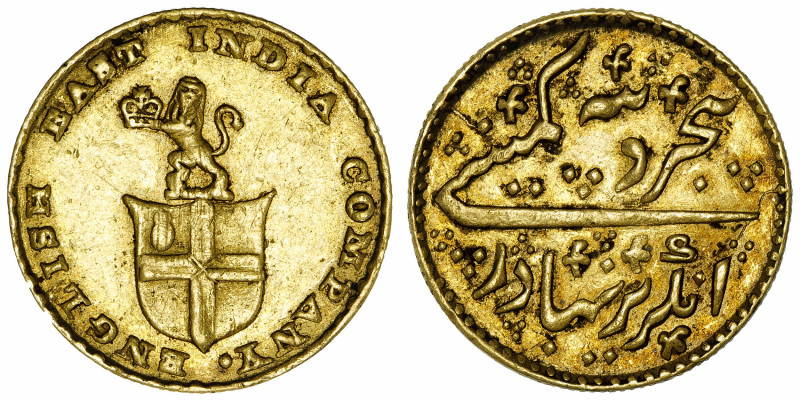 INDES BRITANNIQUES
East India Company, présidence de Madras. 1/3 de mohur ND (1...