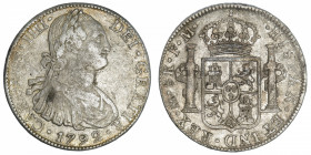 MEXIQUE
Charles IV (1788-1808). 8 réaux 1792 FM, M°, Mexico.
KM.109 ; Argent - 26,69 g - 38 mm - 12 h 
TB.
