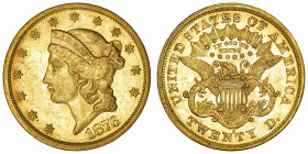 USA
République fédérale des États-Unis d’Amérique (1776-à nos jours). 20 dollars Liberty 1876, S, San Francisco.
Fr.175 ; Or - 33,42 g - 34 mm - 6 h...
