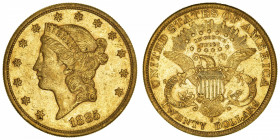 USA
République fédérale des États-Unis d’Amérique (1776-à nos jours). 20 dollars Liberty 1885, S, San Francisco.
Fr.178 ; Or - 33,37 g - 34 mm - 6 h...
