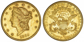 USA
République fédérale des États-Unis d’Amérique (1776-à nos jours). 20 dollars Liberty 1889, S, San Francisco.
Fr.178 ; Or - 33,40 g - 34 mm - 6 h...