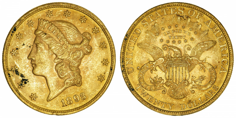 USA
République fédérale des États-Unis d’Amérique (1776-à nos jours). 20 dollar...