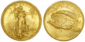 USA
République fédérale des États-Unis d’Amérique (1776-à nos jours). 20 dollars Saint-Gaudens 1907, Philadelphie.
Fr.183 ; Or - 33,42 g - 34 mm - 6...