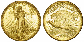 USA
République fédérale des États-Unis d’Amérique (1776-à nos jours). 20 dollars Saint-Gaudens 1909, S, San Francisco.
Fr.186 ; Or - 33,37 g - 34 mm...