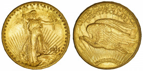 USA
République fédérale des États-Unis d’Amérique (1776-à nos jours). 20 dollars Saint-Gaudens 1911, D, Denver.
Fr.187 ; Or - 33,42 g - 34 mm - 6 h ...
