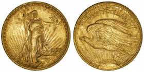 USA
République fédérale des États-Unis d’Amérique (1776-à nos jours). 20 dollars Saint-Gaudens 1922, Philadelphie.
Fr.185 ; Or - 33,42 g - 34 mm - 6...