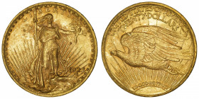 USA
République fédérale des États-Unis d’Amérique (1776-à nos jours). 20 dollars Saint-Gaudens 1923, Philadelphie.
Fr.185 ; Or - 33,41 g - 34 mm - 6...