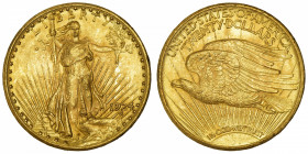 USA
République fédérale des États-Unis d’Amérique (1776-à nos jours). 20 dollars Saint-Gaudens 1924, Philadelphie.
Fr.185 ; Or - 33,44 g - 34 mm - 6...