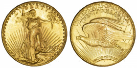 USA
République fédérale des États-Unis d’Amérique (1776-à nos jours). 20 dollars Saint-Gaudens 1927, Philadelphie.
Fr.185 ; Or - 33,42 g - 34 mm - 6...