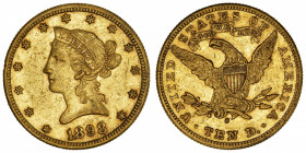 USA
République fédérale des États-Unis d’Amérique (1776-à nos jours). 10 dollars Liberty 1898, S, San Francisco.
Fr.160 ; Or - 16,66 g - 27 mm - 6 h...