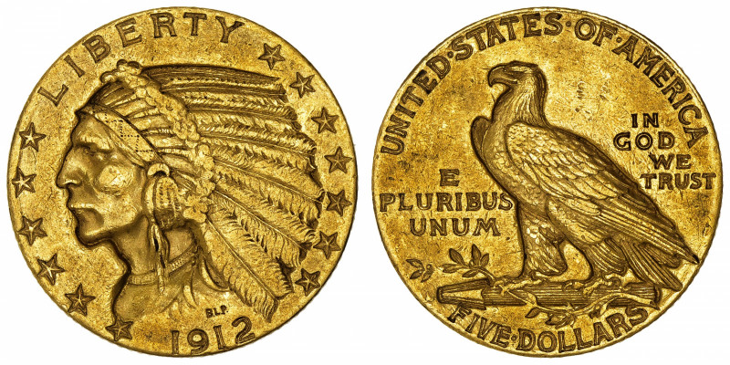 USA
République fédérale des États-Unis d’Amérique (1776-à nos jours). 5 dollars...