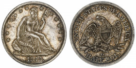 USA
République fédérale des États-Unis d’Amérique (1776-à nos jours). Half dollar 1844, O, La Nouvelle-Orléans.
KM.68 ; Argent - 13,37 g - 30 mm - 6...