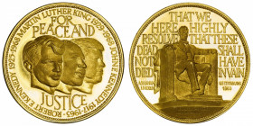 USA
République fédérale des États-Unis d’Amérique (1776-à nos jours). Médaille en or pour le Mémorial Lincoln de Washington ND.
Or - 7,10 g - 22,5 m...