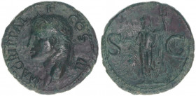 Agrippa 63 BC-12 AC
Römisches Reich - Kaiserzeit. As unter Caligula. Av. M AGRIPPA L F COS III Rv. SC Neptun
Rom
10,38g
RIC 58
ss+