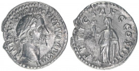 Antoninus Pius 138-161
Römisches Reich - Kaiserzeit. Denar. FELI SAEC COS IIII
Rom
3,19g
RIC 242
ss