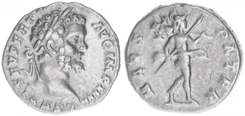 Septimius Severus 193-211
Römisches Reich - Kaiserzeit. Denar. MARS PATER
Rom
3,...