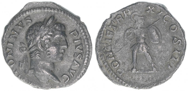 Caracalla 198-217
Römisches Reich - Kaiserzeit. Denar. PONTIF TR P XI COS III
Ro...