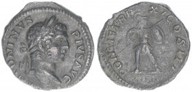 Caracalla 198-217
Römisches Reich - Kaiserzeit. Denar. PONTIF TR P XI COS III
Rom
2,29g
Kampmann 51.107
ss/vz