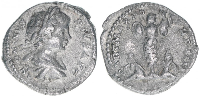 Caracalla 198-217
Römisches Reich - Kaiserzeit. Denar. PART MAX PONT TR P IIII
R...