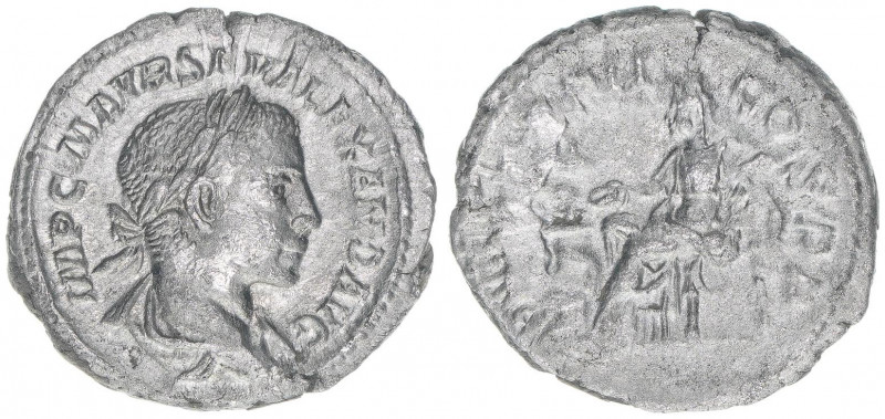 Severus Alexander 222-235
Römisches Reich - Kaiserzeit. Denar. P M TR P COS P P ...