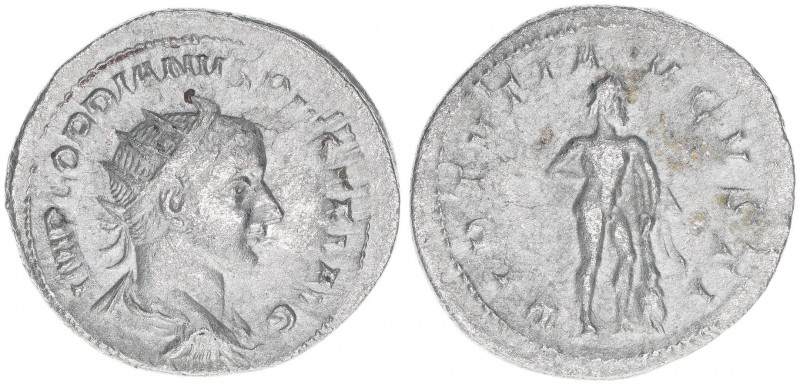 Gordianus III. Pius 238-244
Römisches Reich - Kaiserzeit. Antoninian. VIRTVTI AV...