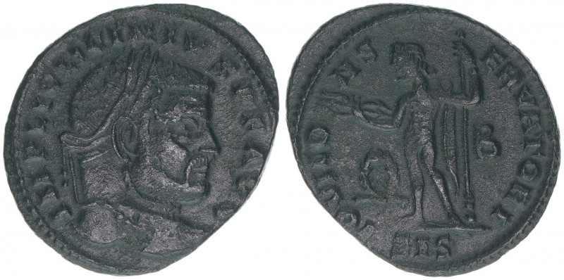 Licinius I. 308-324
Römisches Reich - Kaiserzeit. Follis, Siscia. IOVI CONSERVAT...