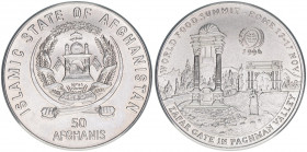 50 Afghanis, 1996
Afghanistan. FAO Welternährungsgipfel 1996 in Rom. Kupfer-Nickel
25,79g
Schön 139
stfr
