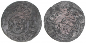 Christina 1632-1654
Baltikum - Herzogtum Livland. Solidus, 1653. 0,51g
vz-