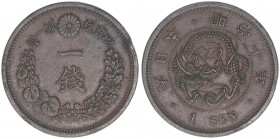 1 Sen
China. 7,11g. Randfehler
ss/vz