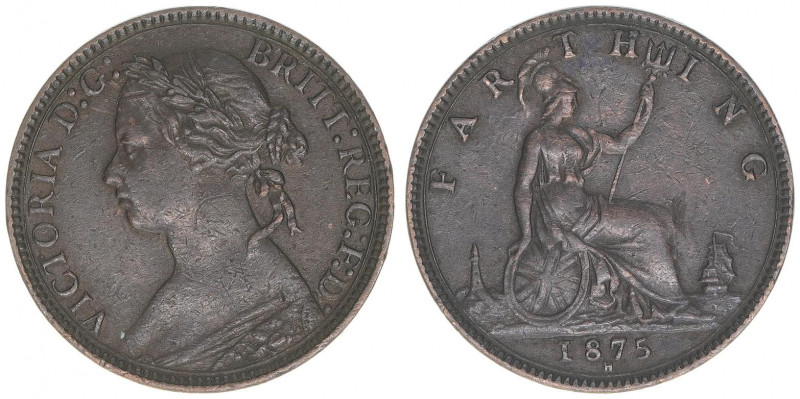 Victoria
Großbritannien. Farthing, 1875. 2,81g
Schön 117
vz-