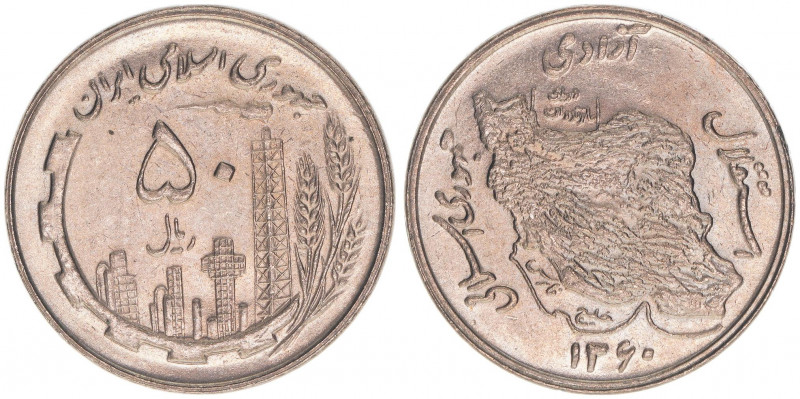 50 Rials, 1981
Iran. 9,96g. Schön 206
stfr