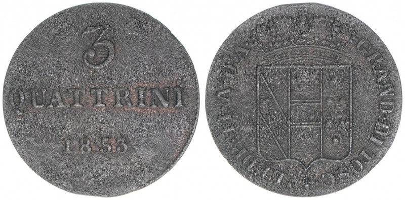 Leopold II. von Habsburg-Lothringen 1824-1859
Italien - Großherzogtum Toskana. 3...