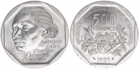 Republik seit 1984
Kamerun. 500 Francs, 1985. Kupfer-Nickel
10,95g
Schön 20
stfr