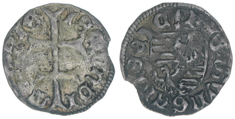 Sigismund 1386-1437
Ungarn. Denar, ohne Jahr. 0,45g
Huszar 576
ss