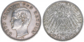 Otto 1886-1913
Bayern. 2 Mark, 1912 D. 11,11g
AKS 204
vz/stfr