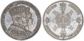 Wilhelm I. 1861-1888
Preussen. Gedenktaler, 1861. auf die Krönung zu Königsberg
18,52g
AKS 116
vz