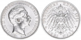 Wilhelm II. 1888-1918
Preussen. 3 Mark, 1912 A. 16,65g
AKS 131
vz+