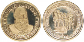 Wilhelm I.
Preussen. moderne Medaille. auf die Kaiserkrönung in Versailles
12,35g
unedel
stfr