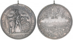 Medaille, 1890
auf das X. deutsche Bundesdschießen mit Originalöse. 30,07g
Slg. Pletzer 855
vz
