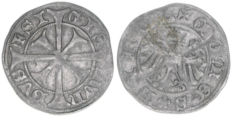 Erzherzog Sigismund 1439-1496
Etschkreuzer, ohne Jahr. 0,84g
ss/vz