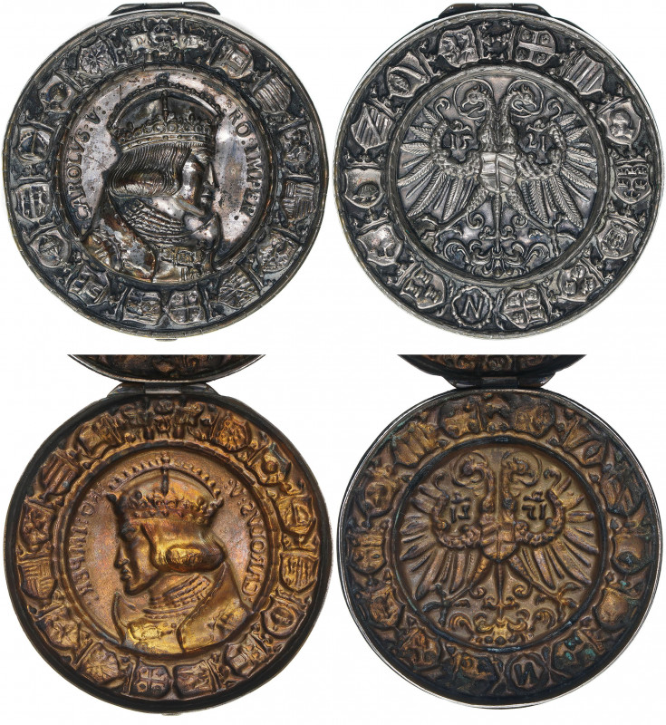 Karl V.
Dosenmedaille ohne Jahr, um 1920. nach dem Medaillon 1521 von Hans Kraft...