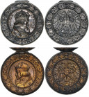 Karl V.
Dosenmedaille ohne Jahr, um 1920. nach dem Medaillon 1521 von Hans Kraft nach einem Entwurf von Albrecht Dürer - Messing versilbert
48,46g
zu ...