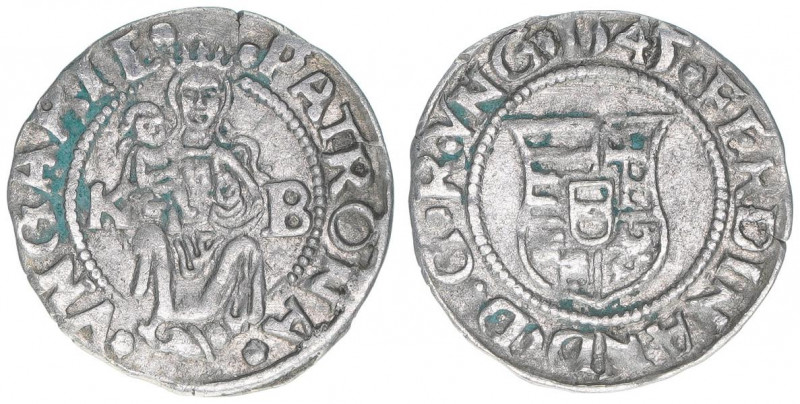 Ferdinand I. 1526-1564
Denar, 1545 KB. Kremnitz
0,43g
ss/vz