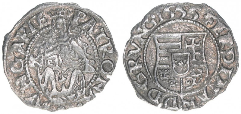 Ferdinand I. 1526-1564
Denar, 1555 KB. Kremnitz
0,45g
ss/vz