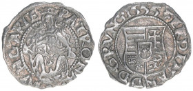 Ferdinand I. 1526-1564
Denar, 1555 KB. Kremnitz
0,45g
ss/vz