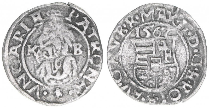 Maximilian II. 1564-1576
Denar, 1567 KB. Kremnitz
0,48g
ss+